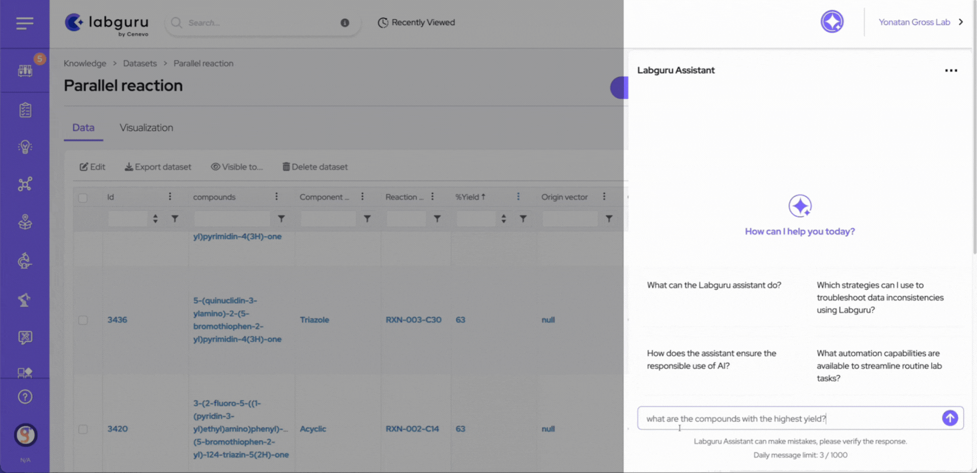 Labguru Assistant | AI in Pharma